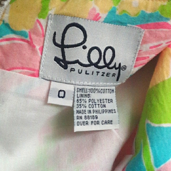 VINTAGE LILLY PULITZER MULTI PETAL PATCH SKIRT - Picture 4 of 4